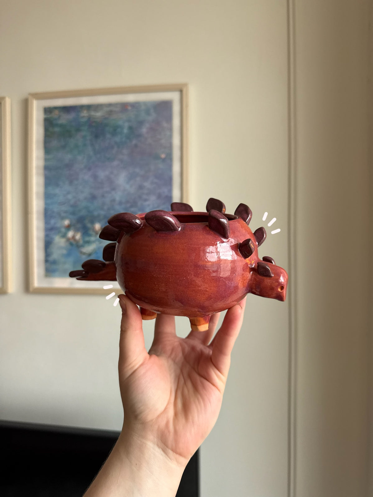 Saffron the Stegosaurus