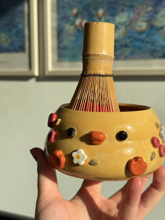 Dot the Duck matcha bowl
