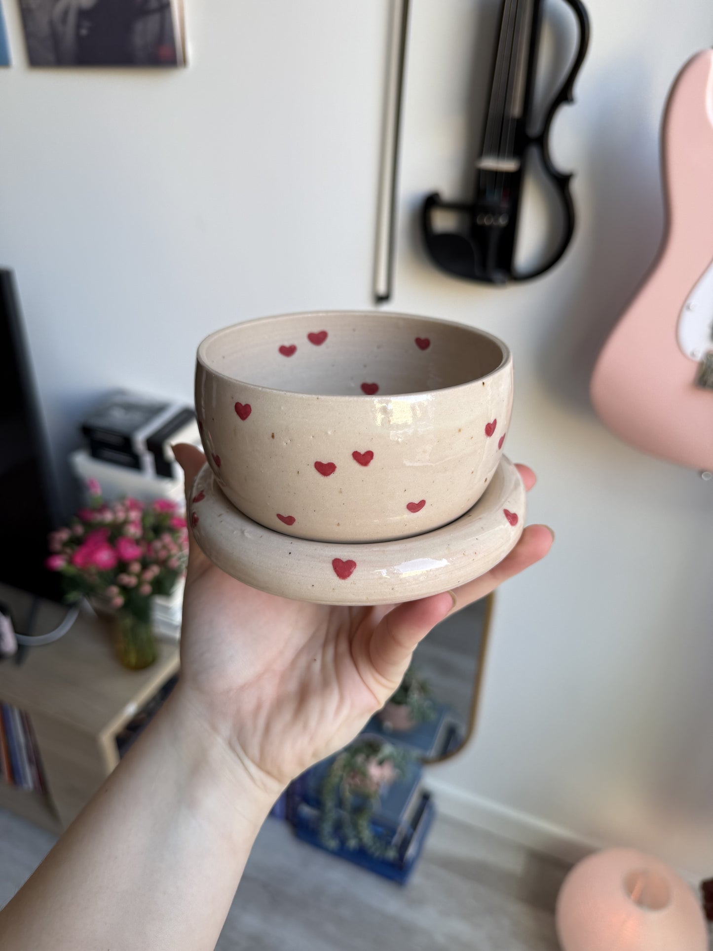 Queen of hearts latte set