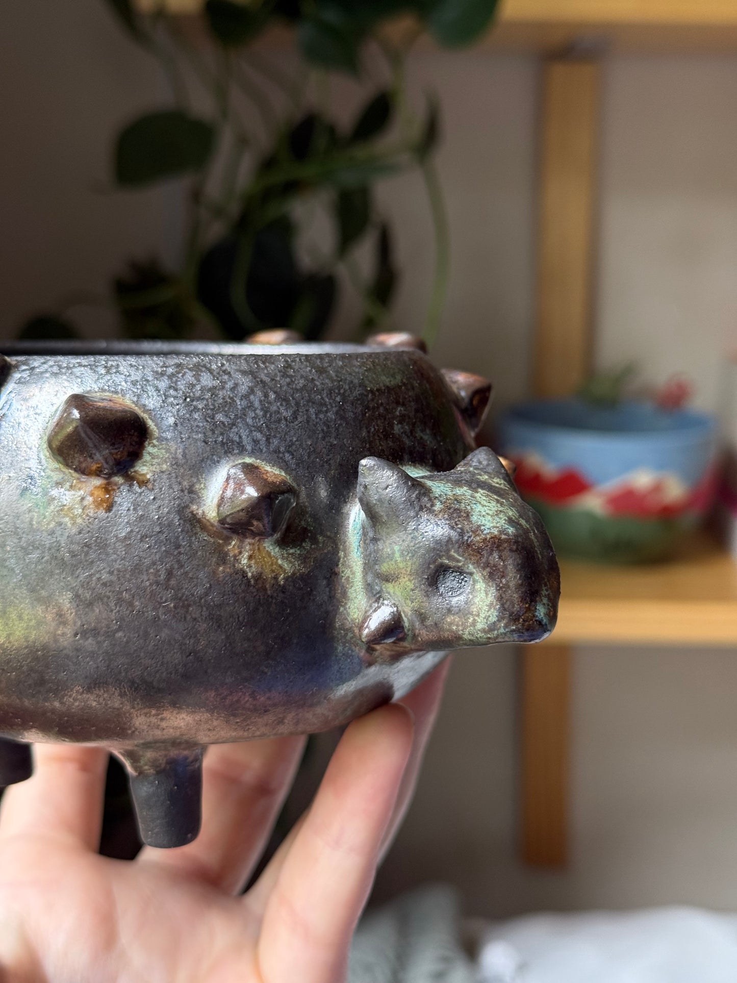 Ani the Ankylosaurus Planter