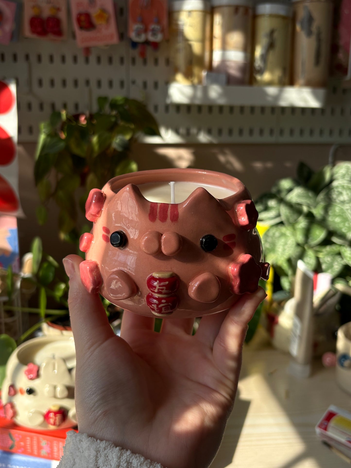 Lunar New Year Kitty Candle