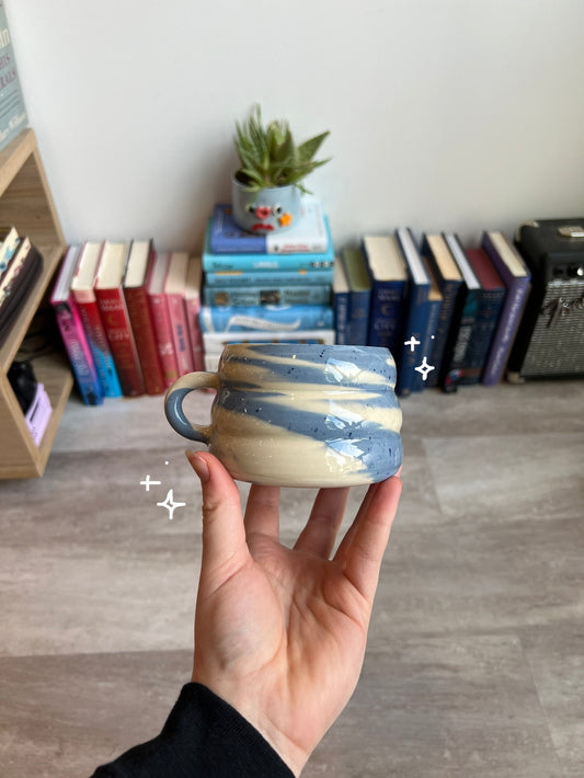 Blue & White swirl mug