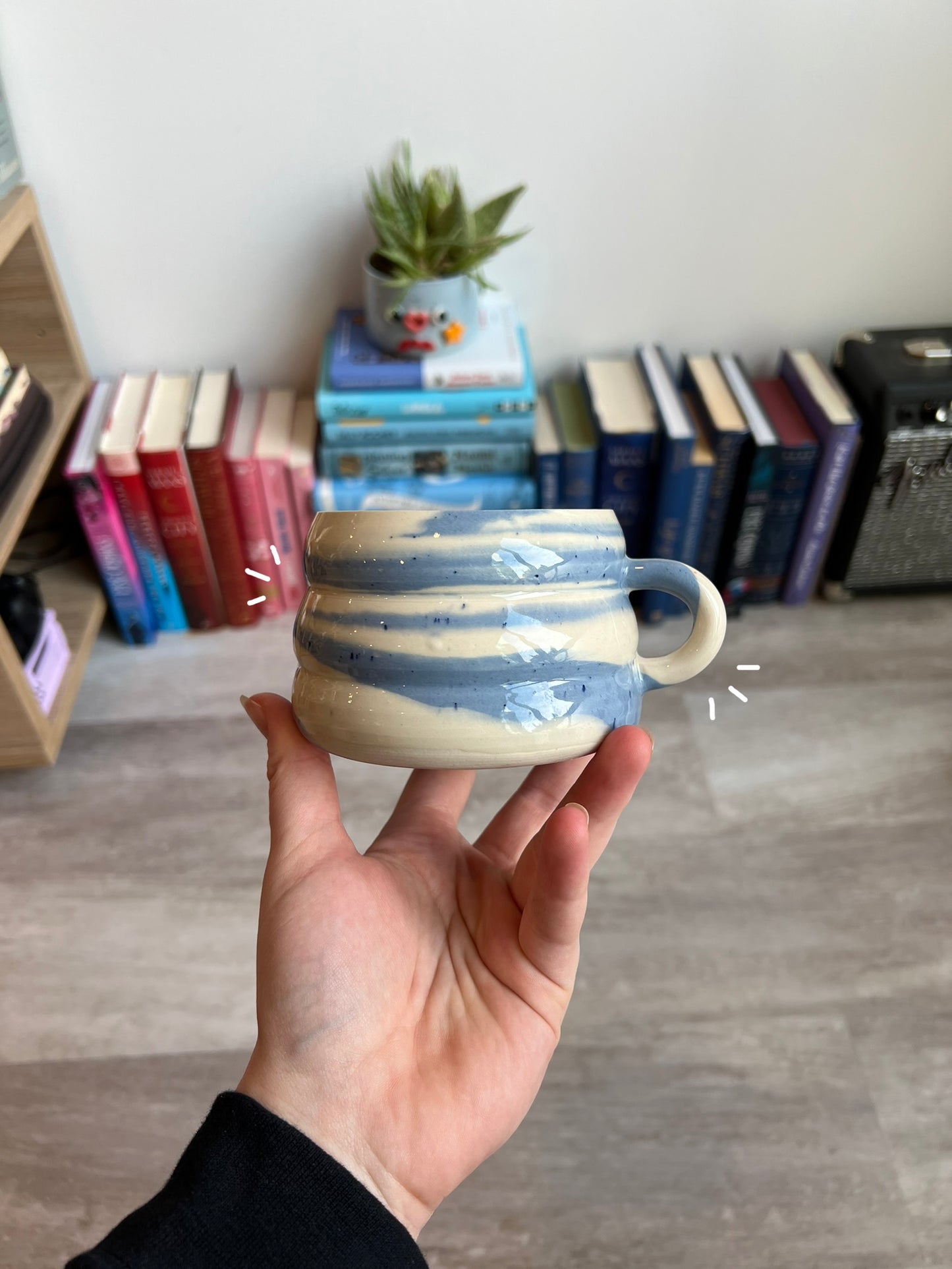 Blue & White swirl mug