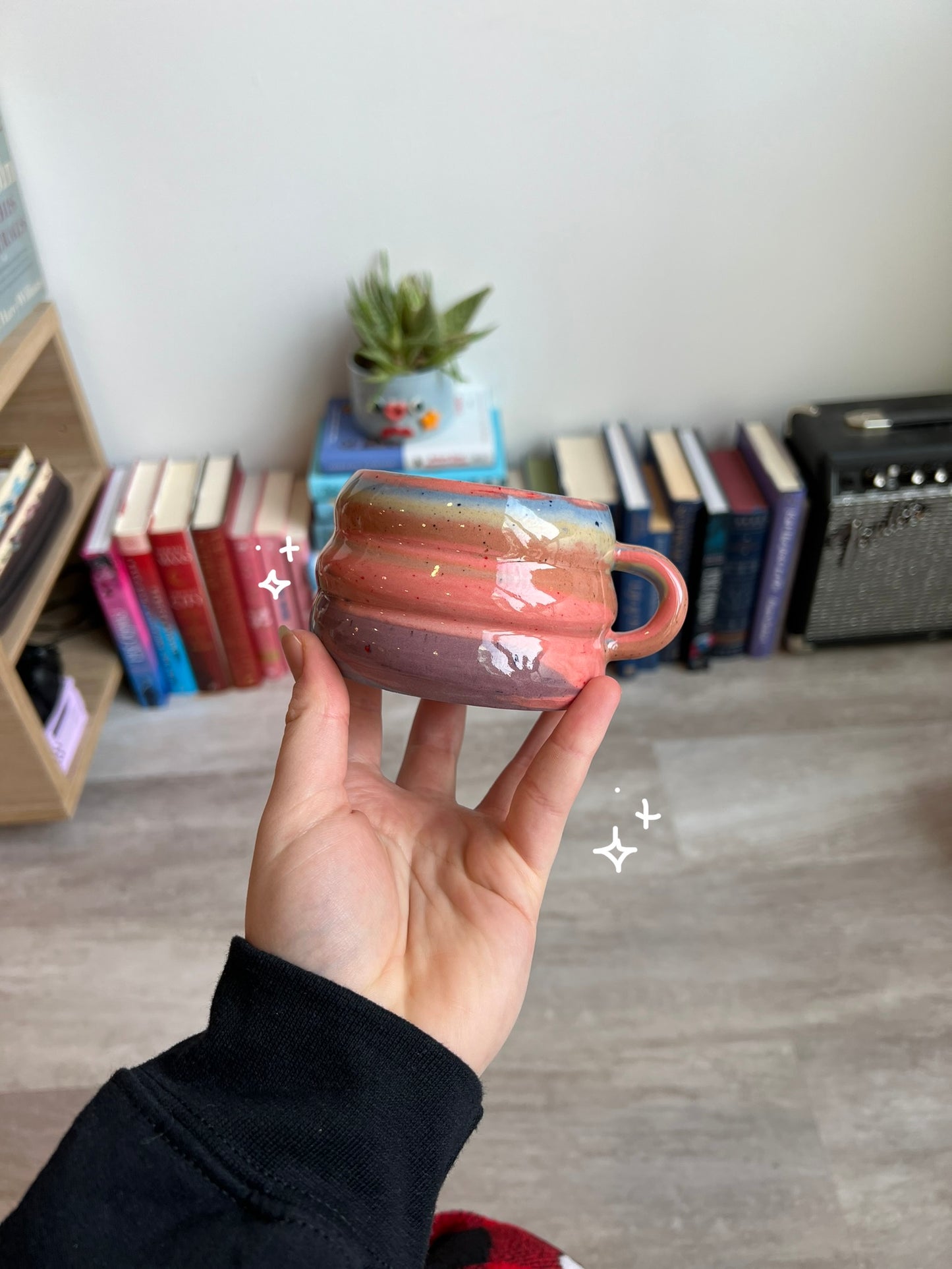Rainbow swirl mug