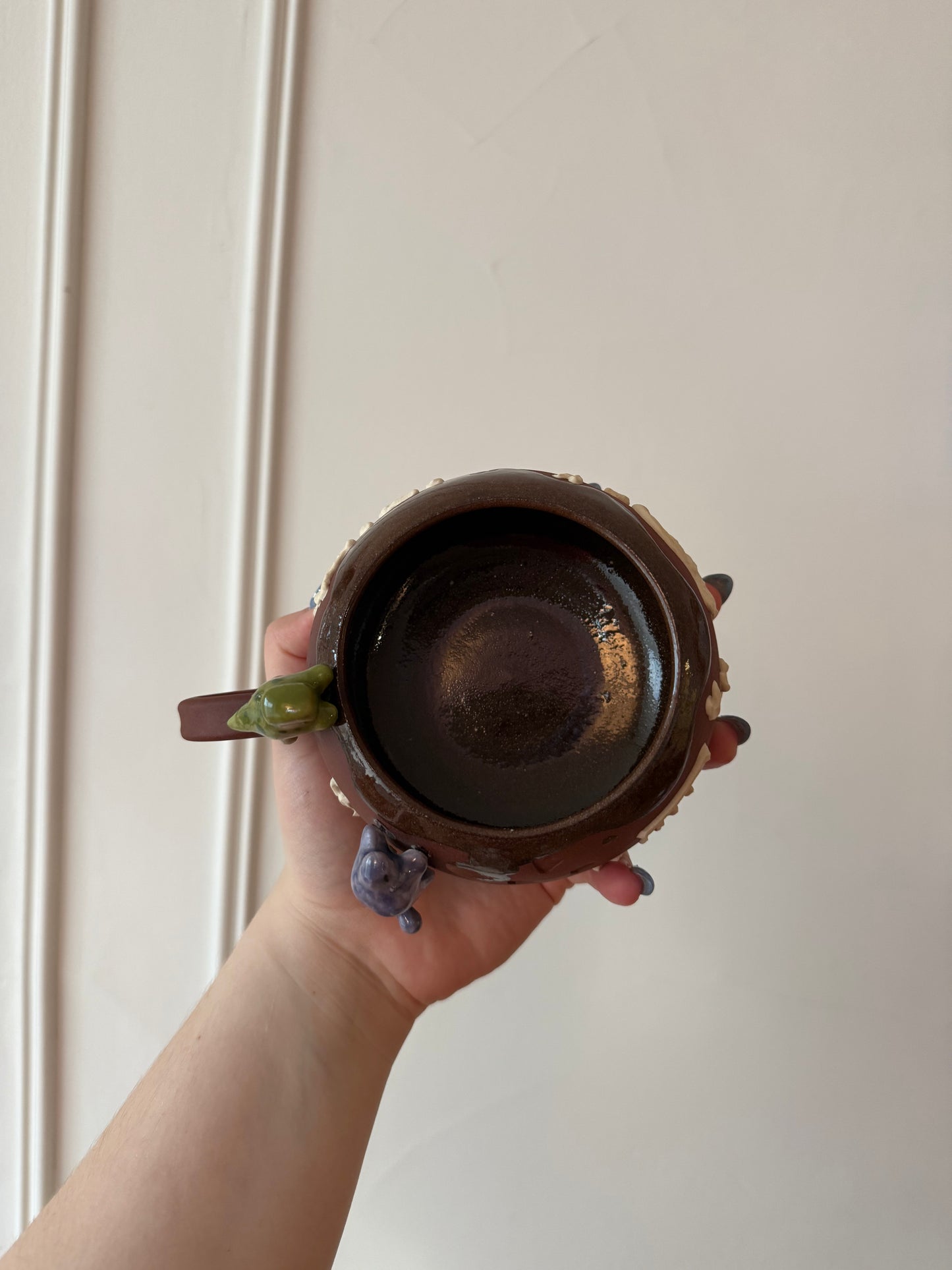 Purple & Green Dino Tracks Mug