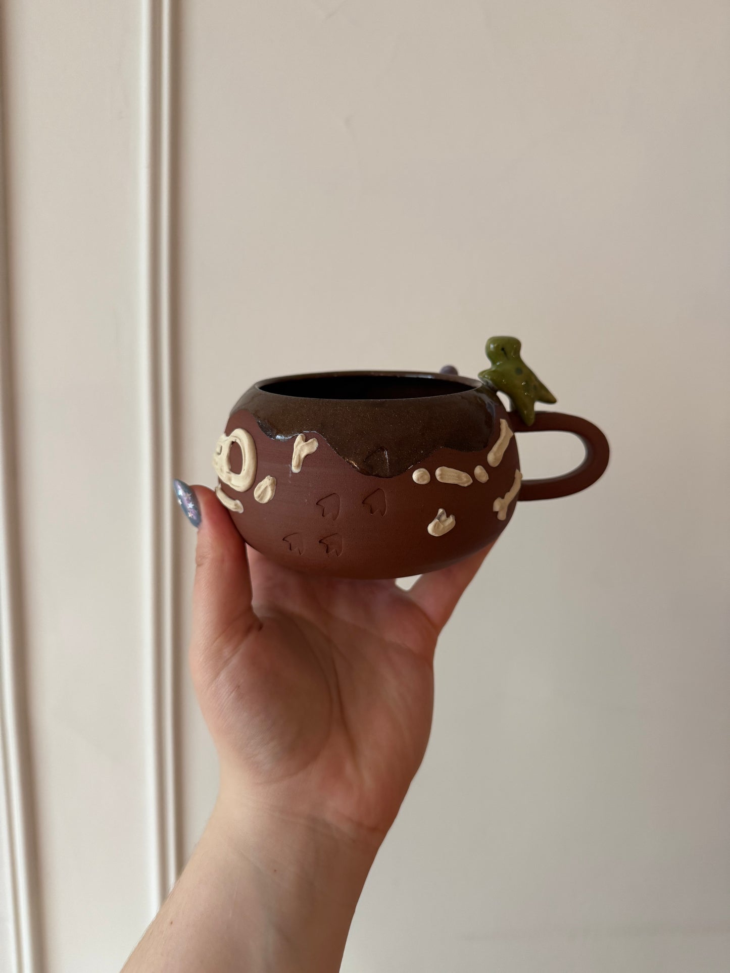 Purple & Green Dino Tracks Mug