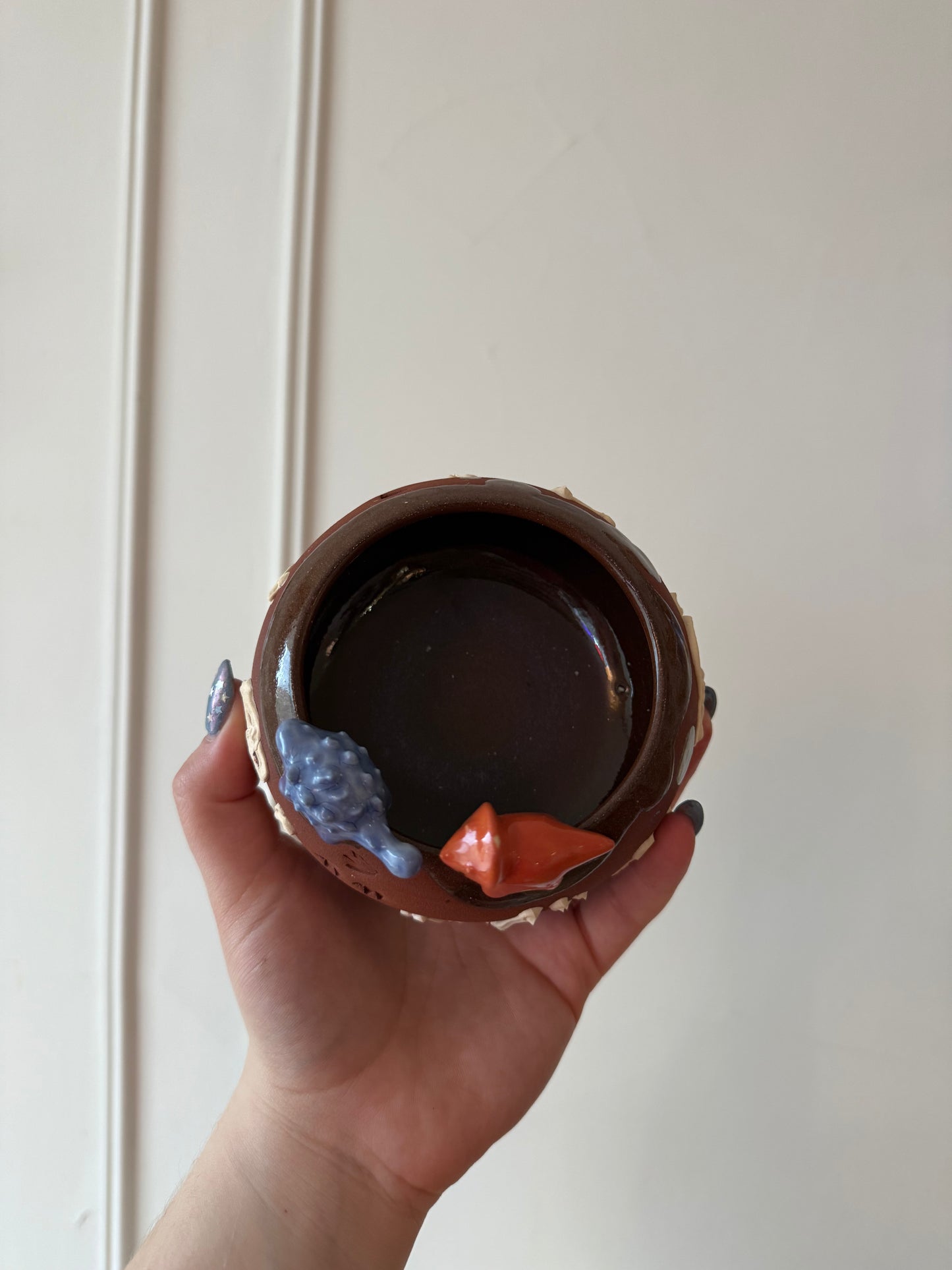 Blue & Orange Dino Tracks Piece