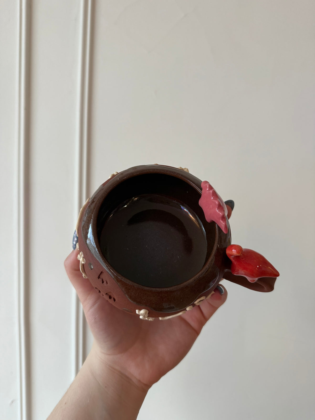 Red & Pink Dino Tracks Mug