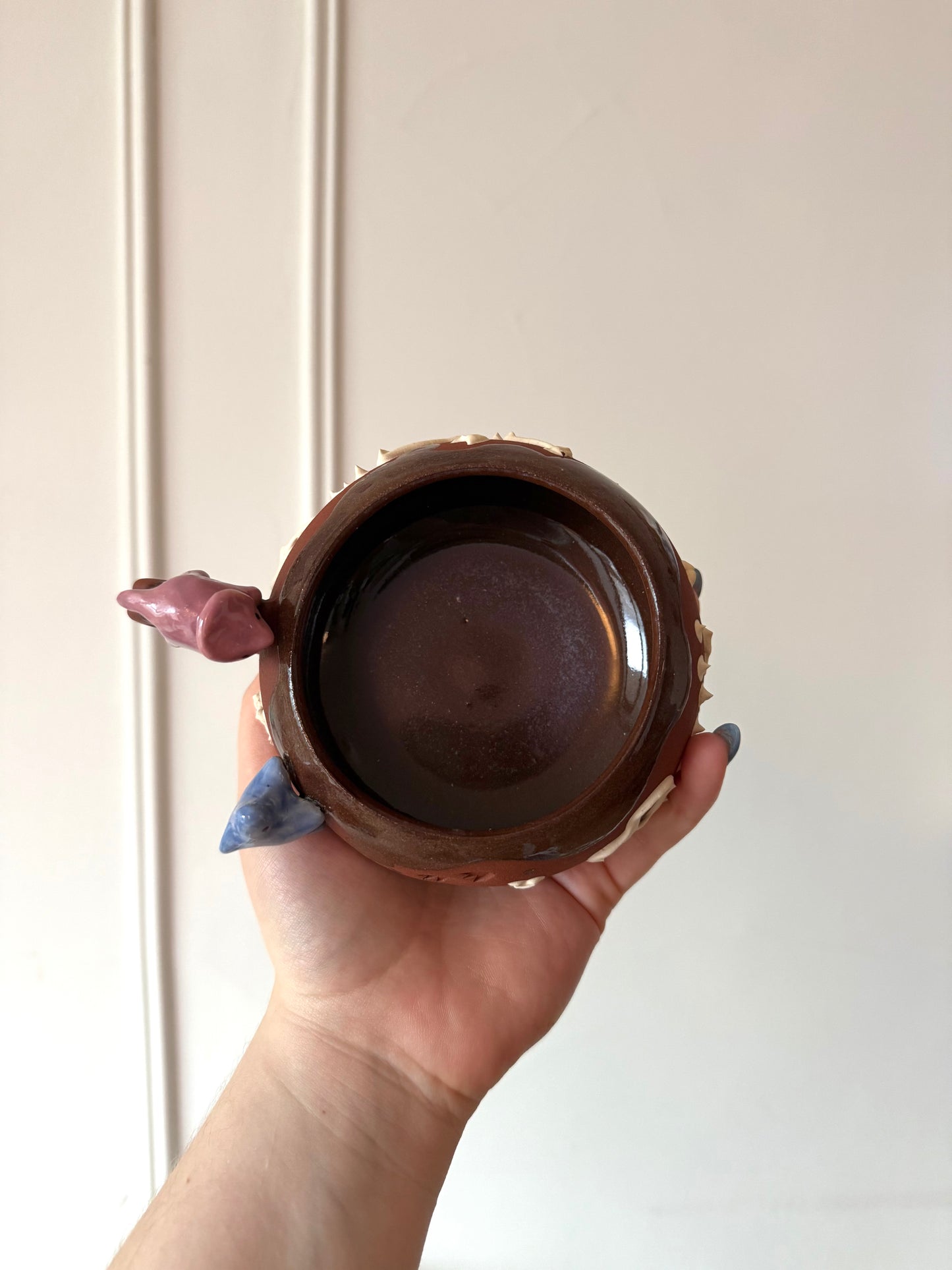 Lilac & Blue Dino Tracks Mug