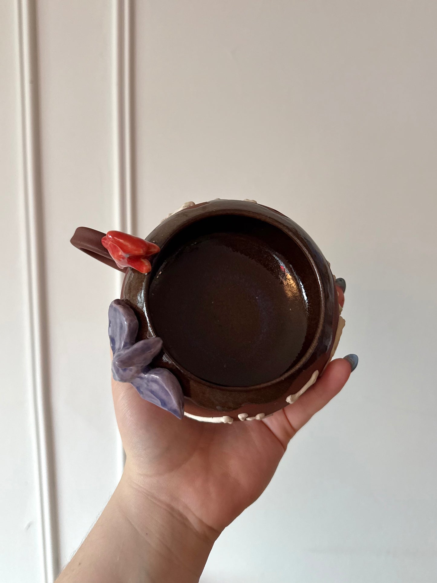 Red & Purple Dino Tracks Mug