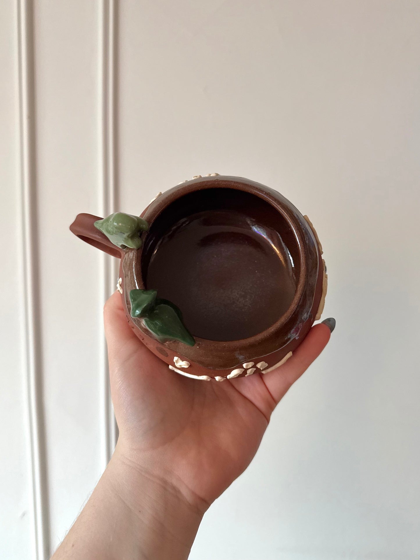 Dark Green & Green Dino Tracks Mug