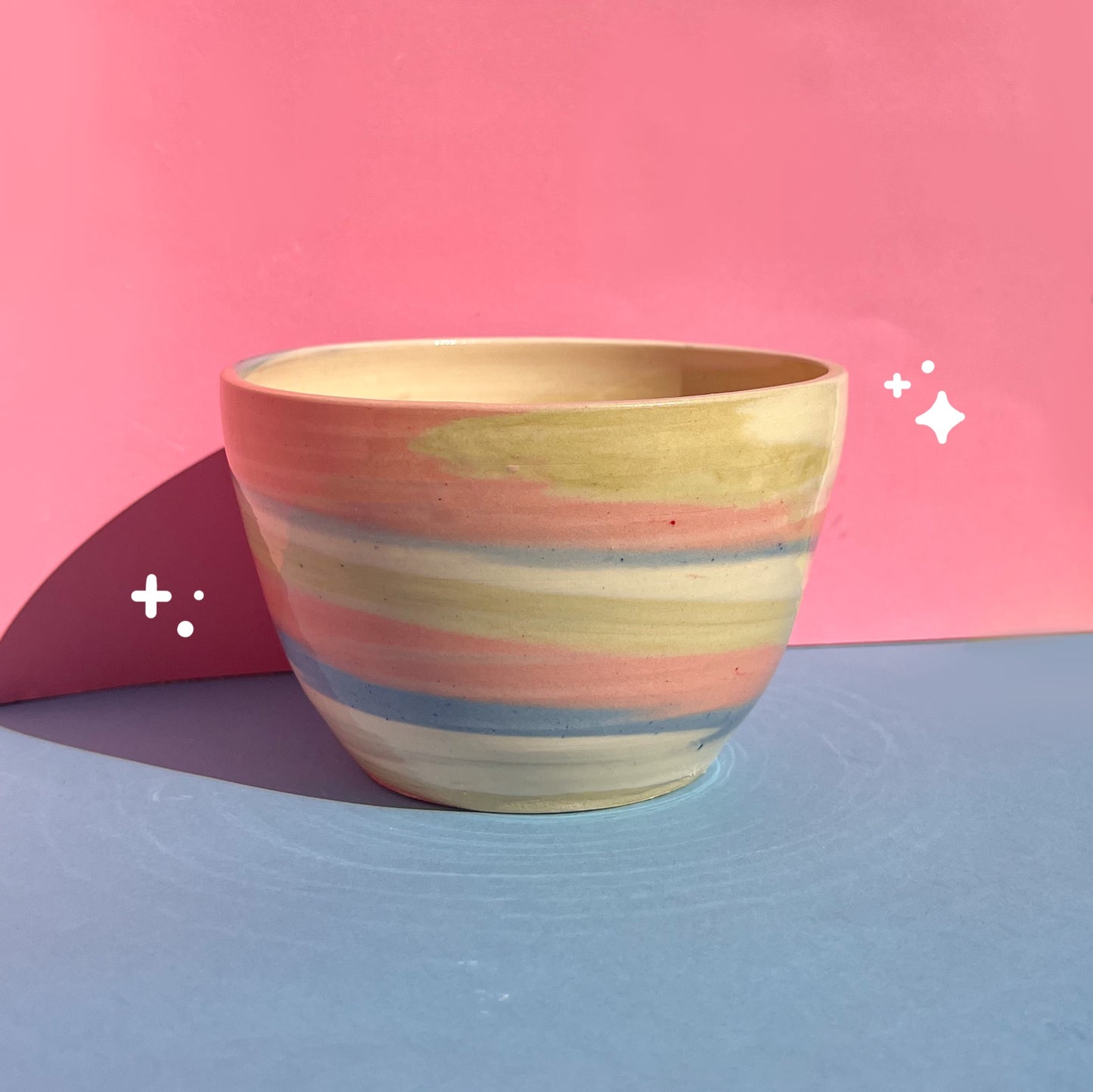 Pastel swirl bowl