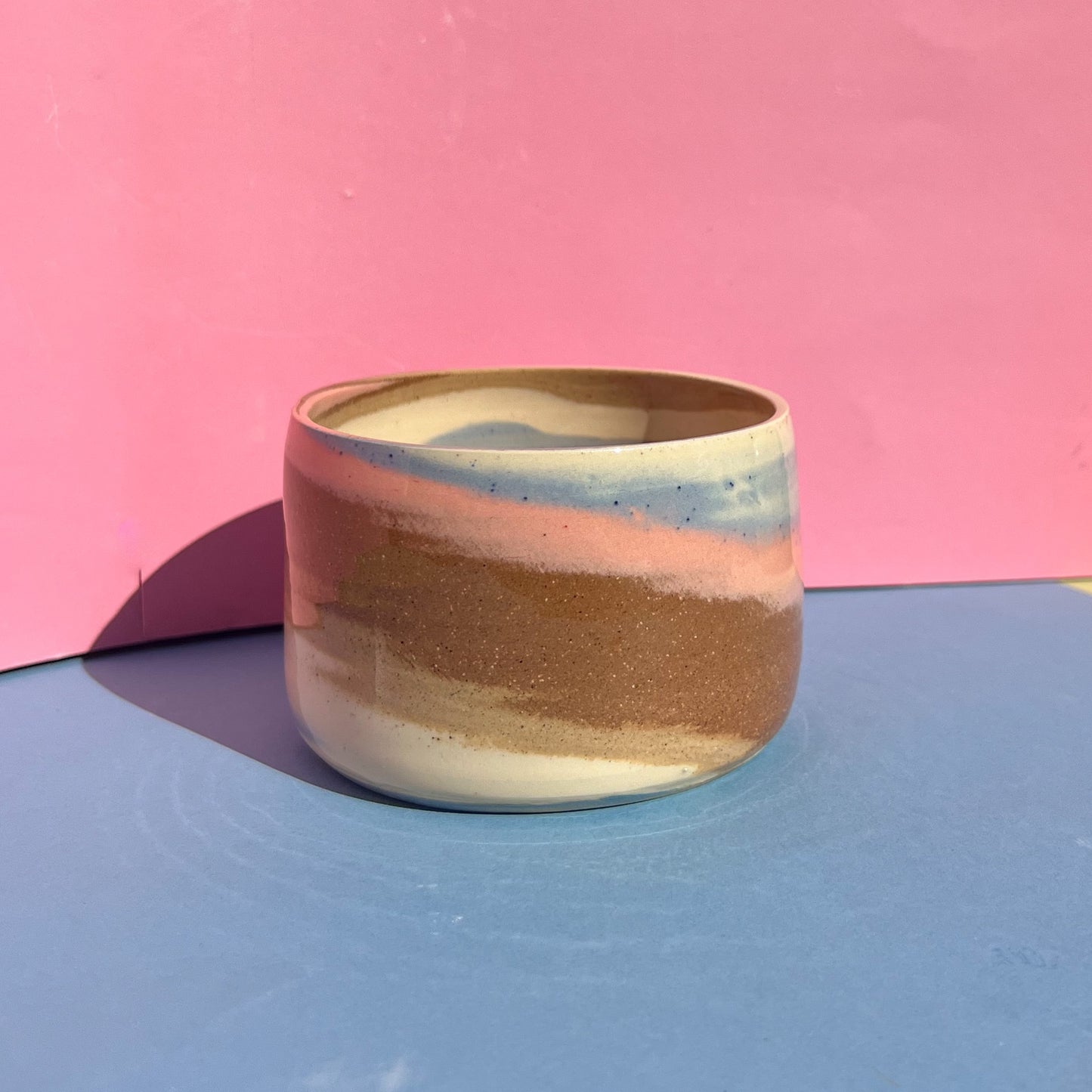 Pastel swirl planter