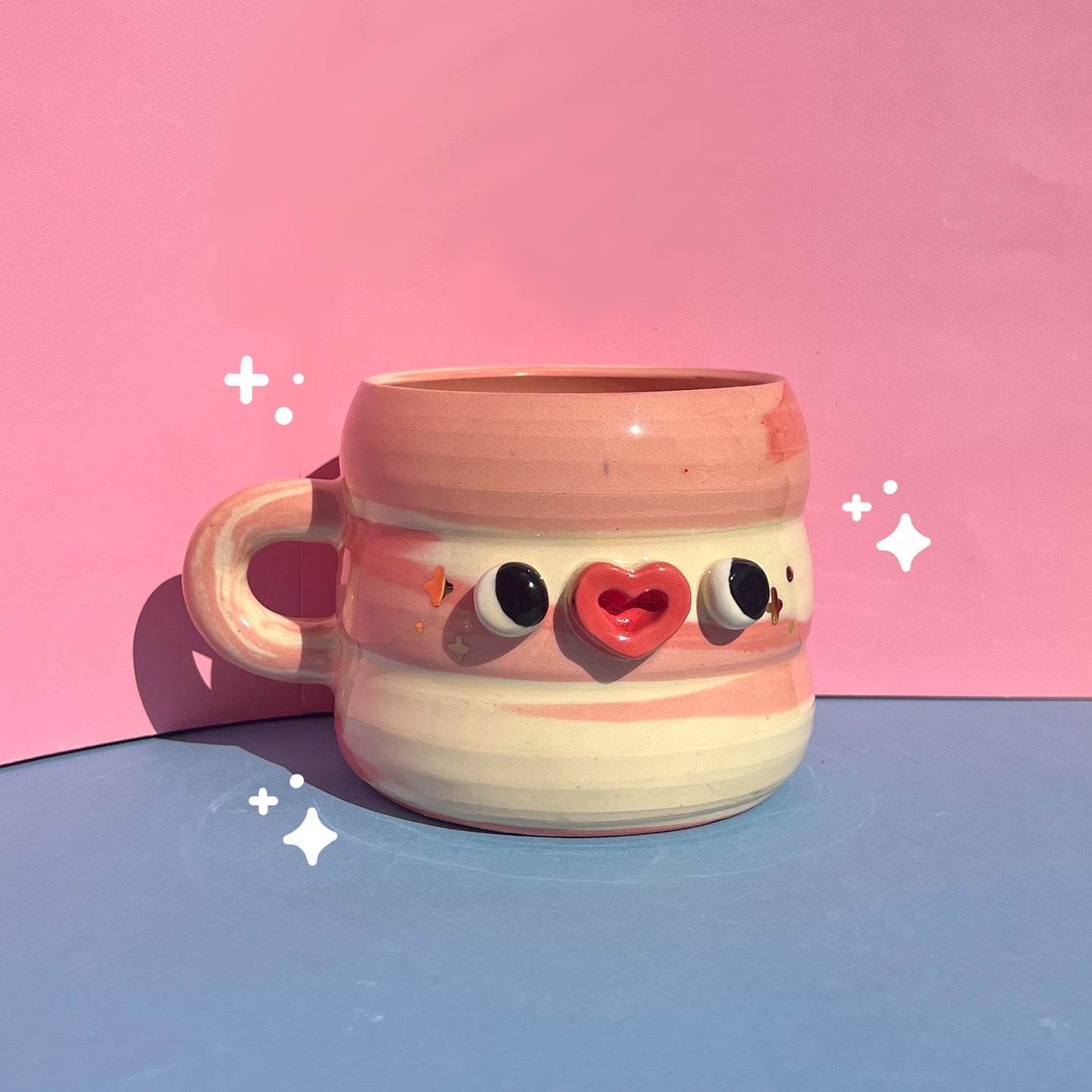 Rosy swirly mug