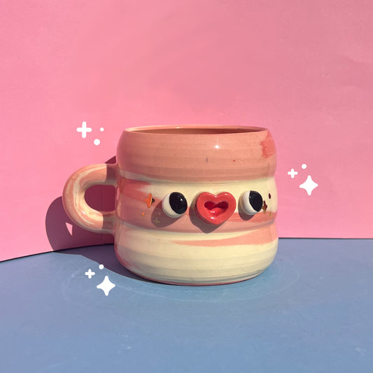 Rosy swirly mug