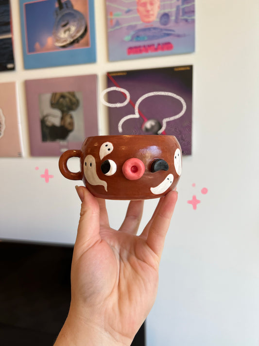 Chocolate ghostie mug