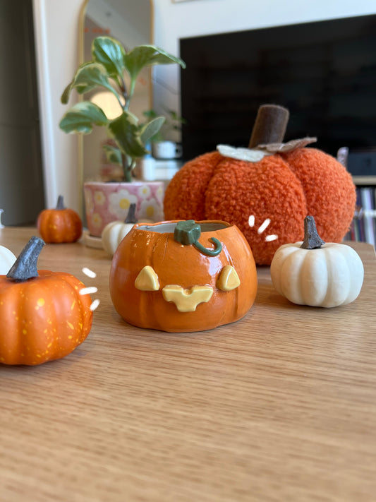 Seconds pumpkin planter