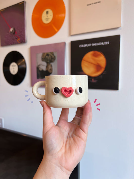 Speckled pumpkin mug