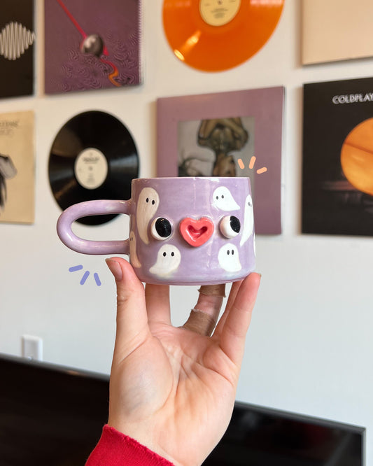 Lilac ghostie mug