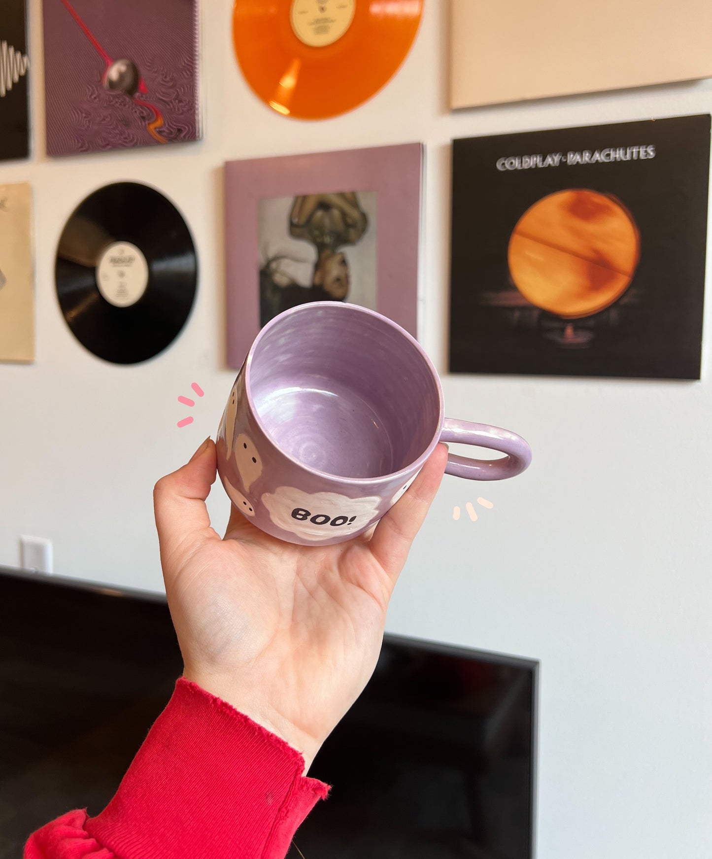 Lilac ghostie mug