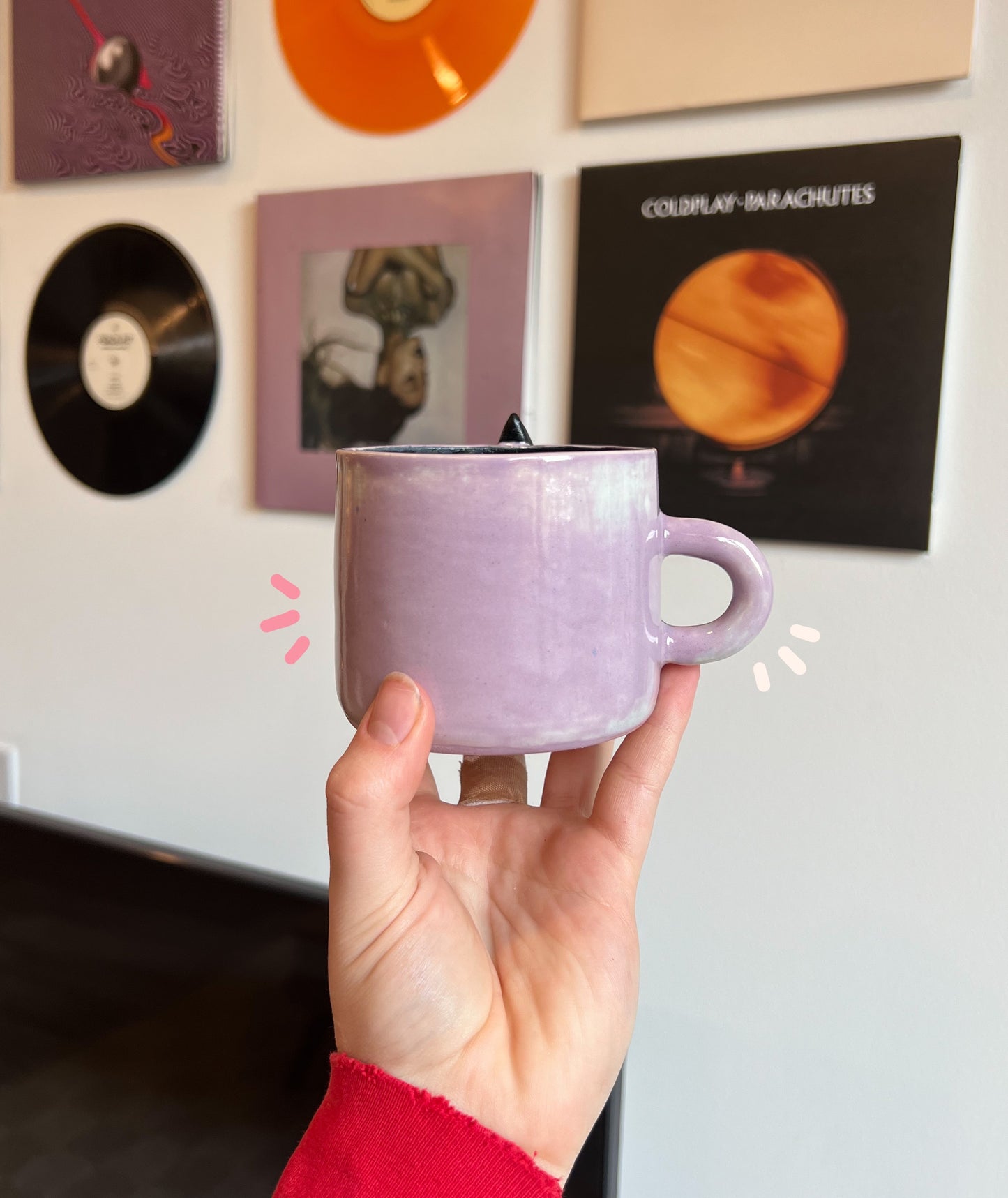 Lilac pumpkin mug