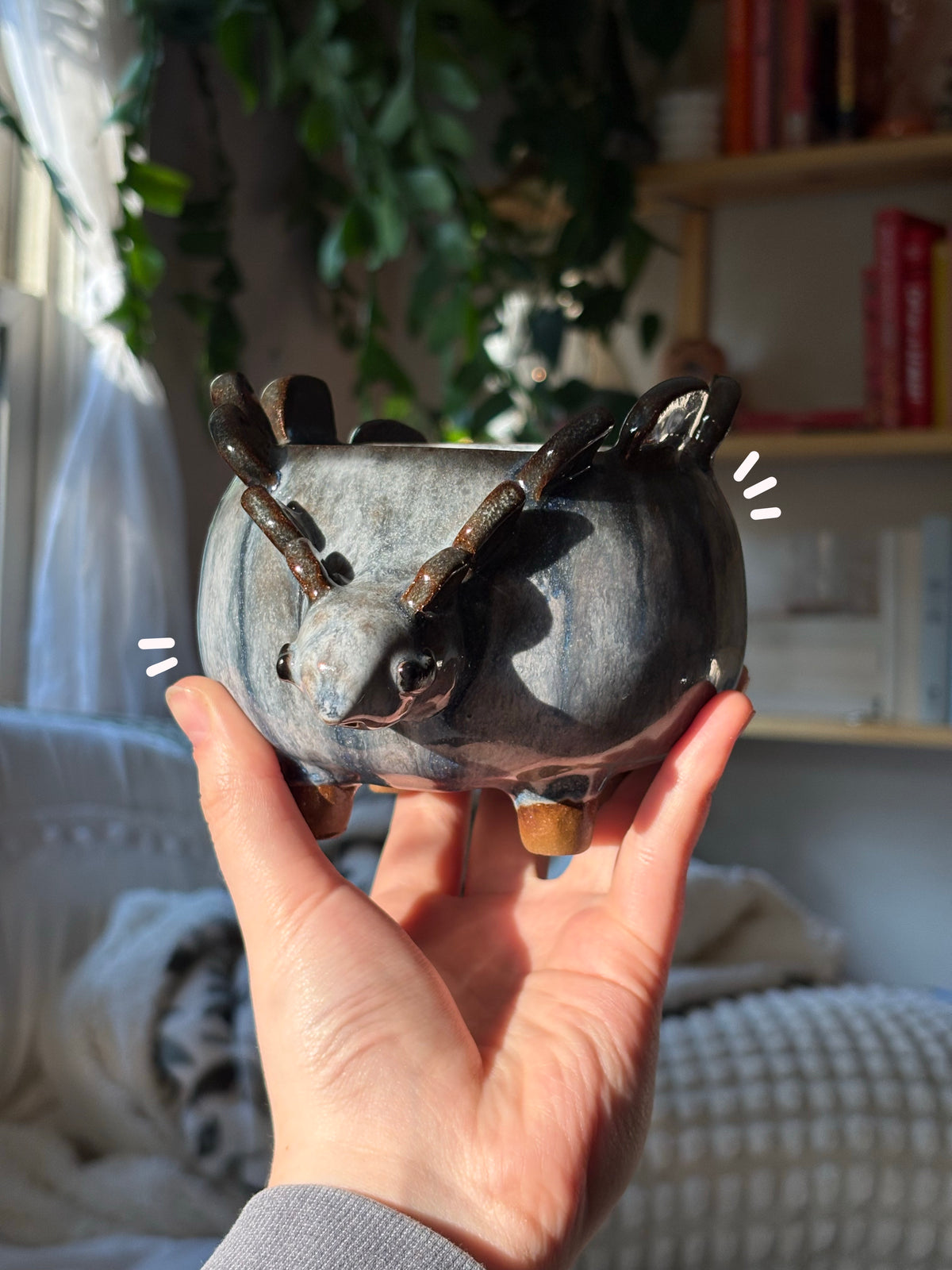 Lumi the Stegosaurus Matcha Bowl