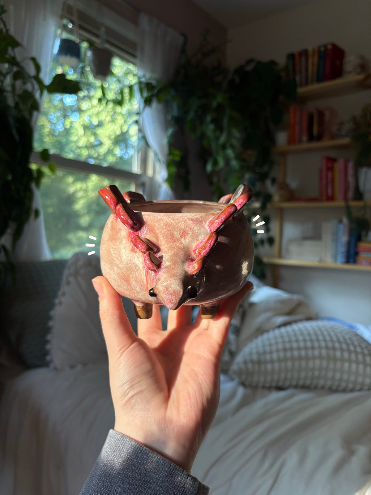 Sasha the Stegosaurus Matcha Bowl