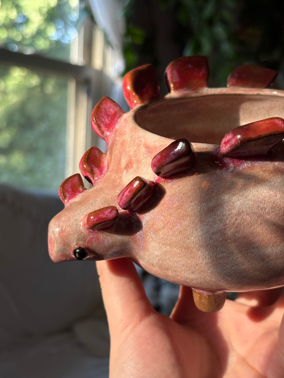 Sasha the Stegosaurus Matcha Bowl