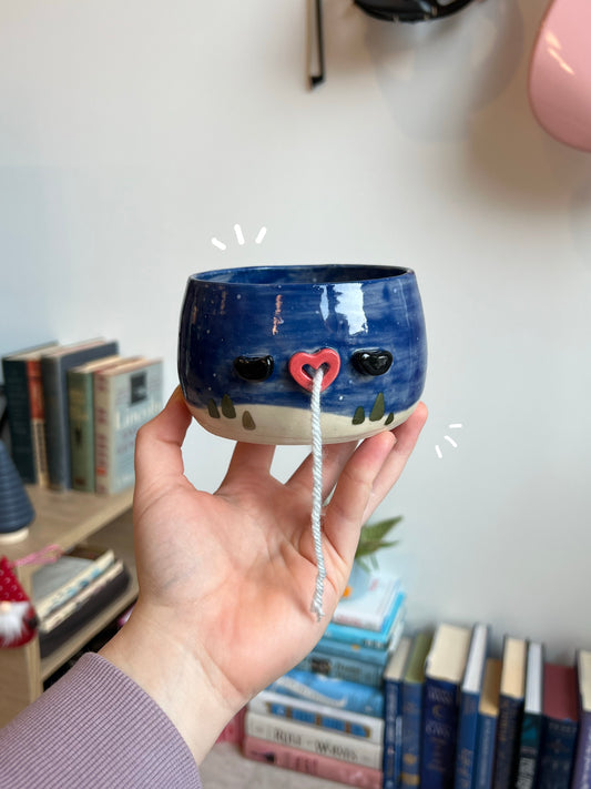Winter nights yarn bowl