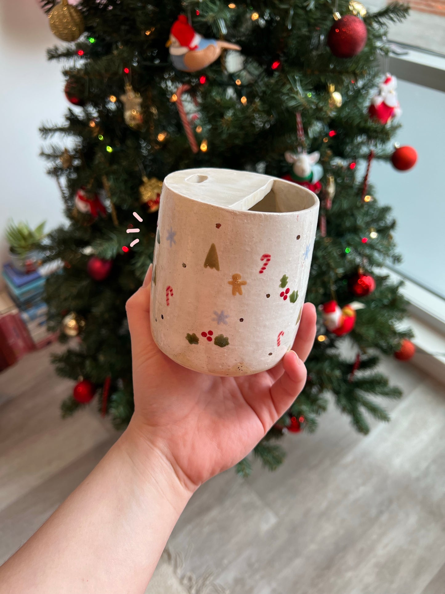 Christmas latte cup