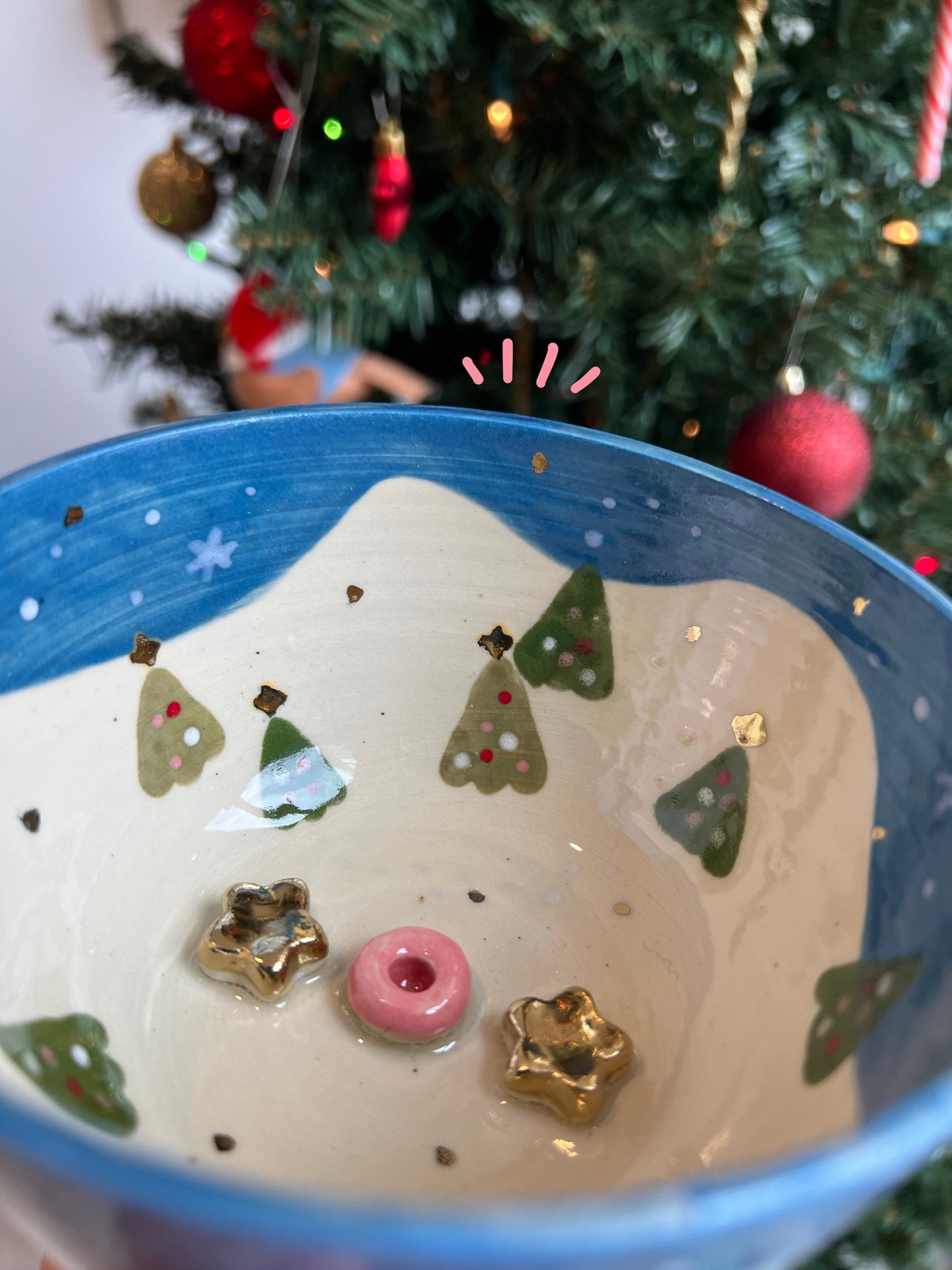 Christmas tree bowl