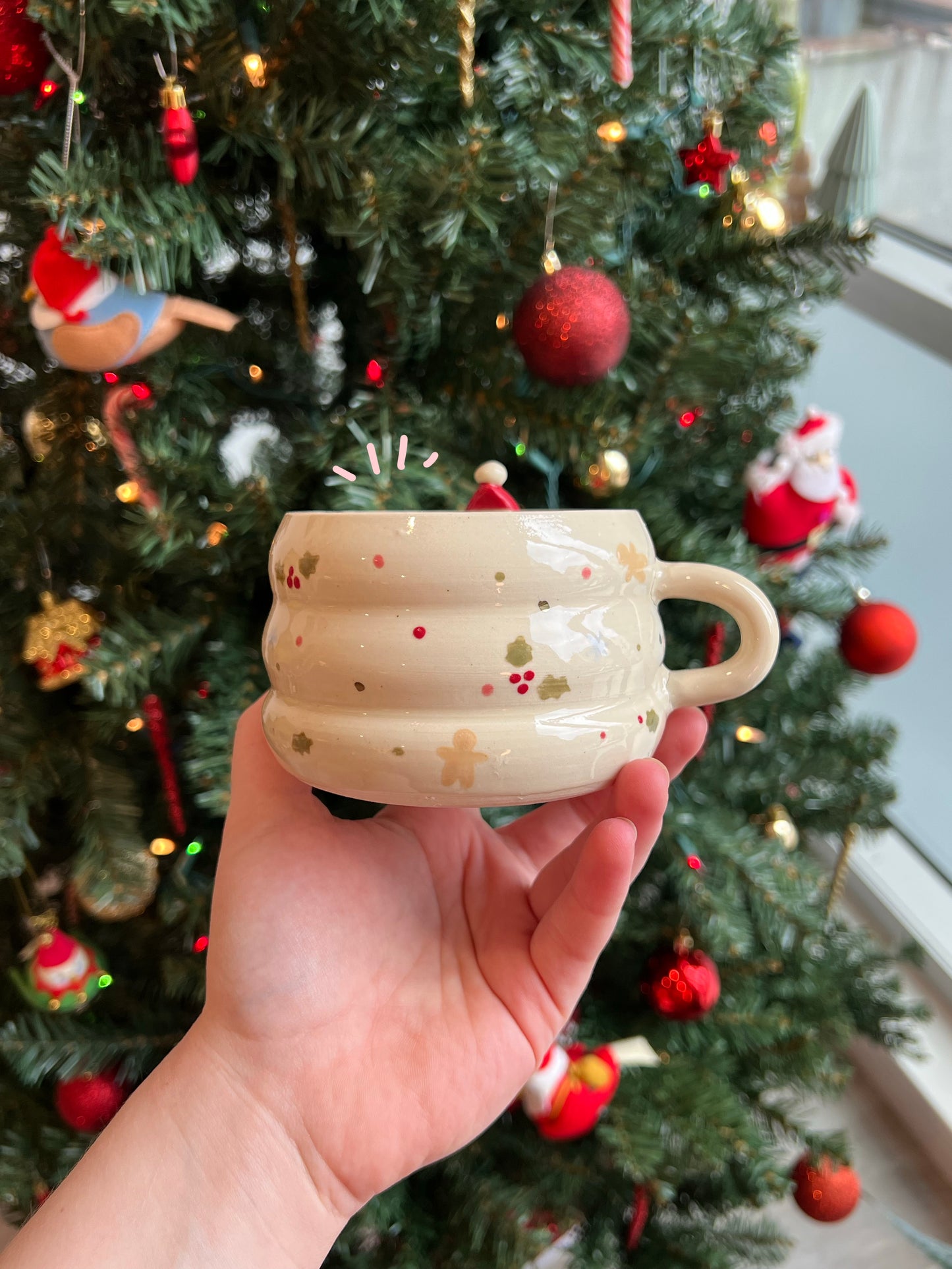 Santa hat Christmas mug