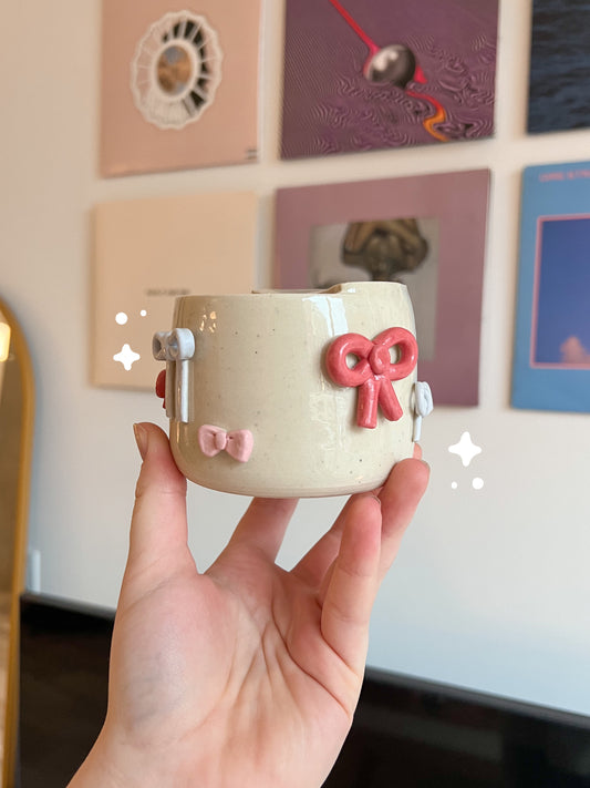 Bow latte cup 🎀