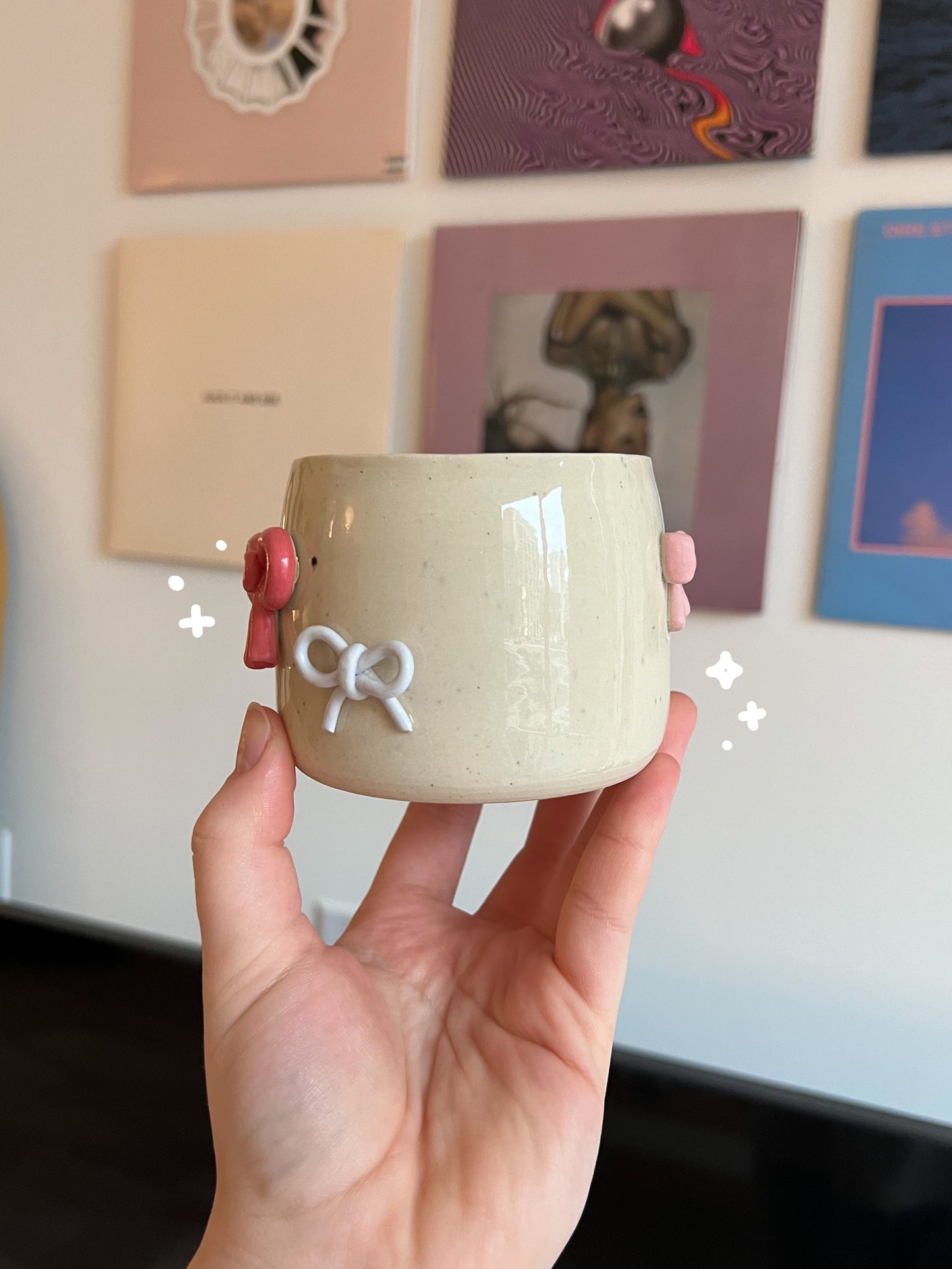 Bow latte cup 🎀