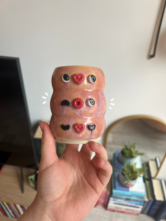 Papaya bubble vase