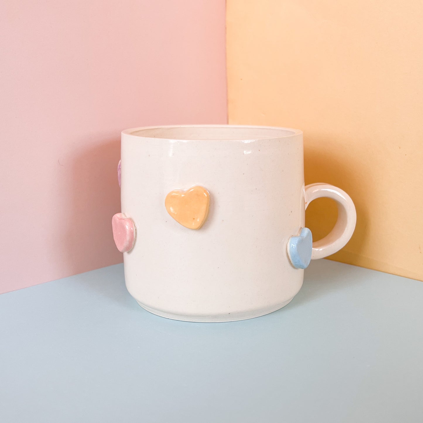 Candy hearts mug