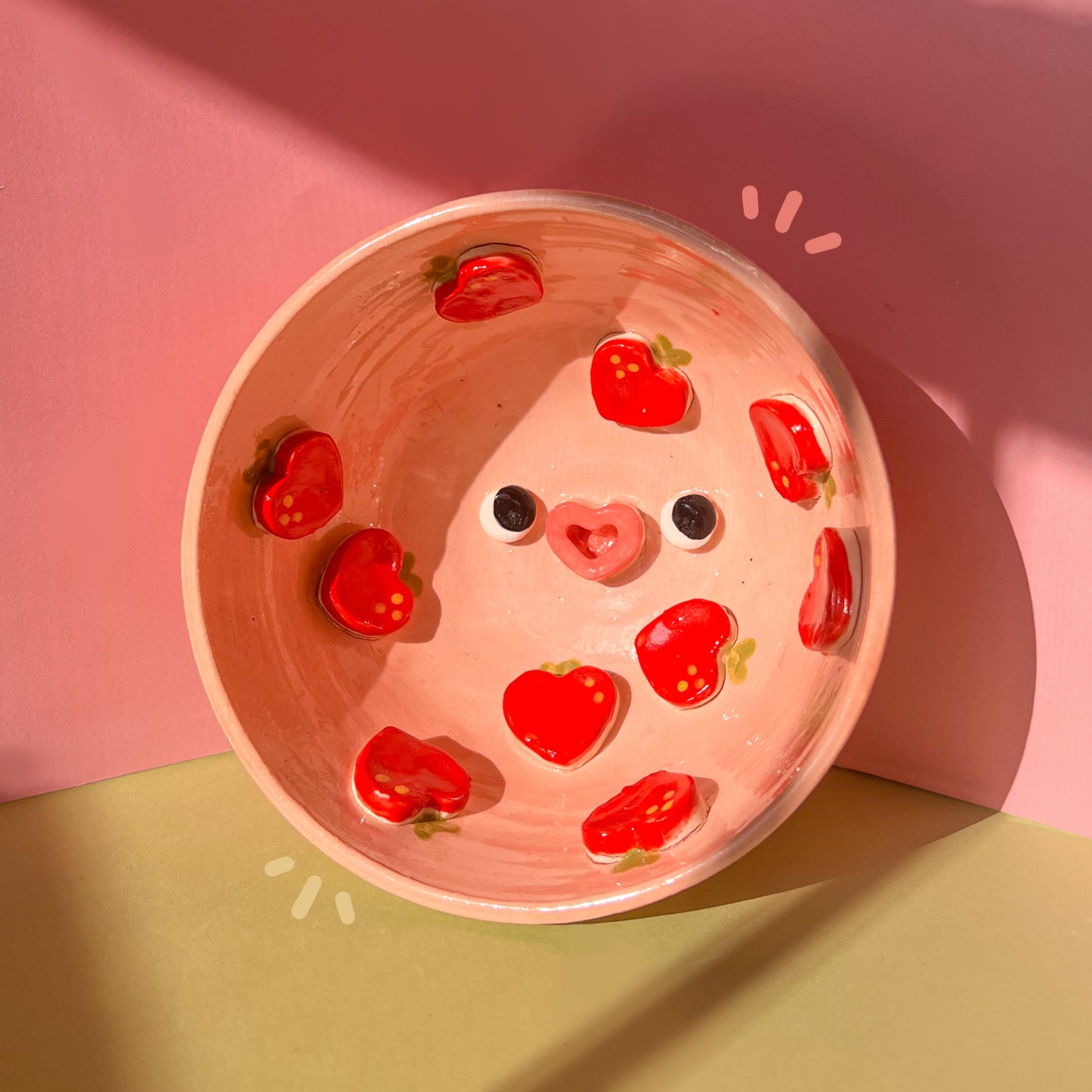 Stawberry cereal bowl