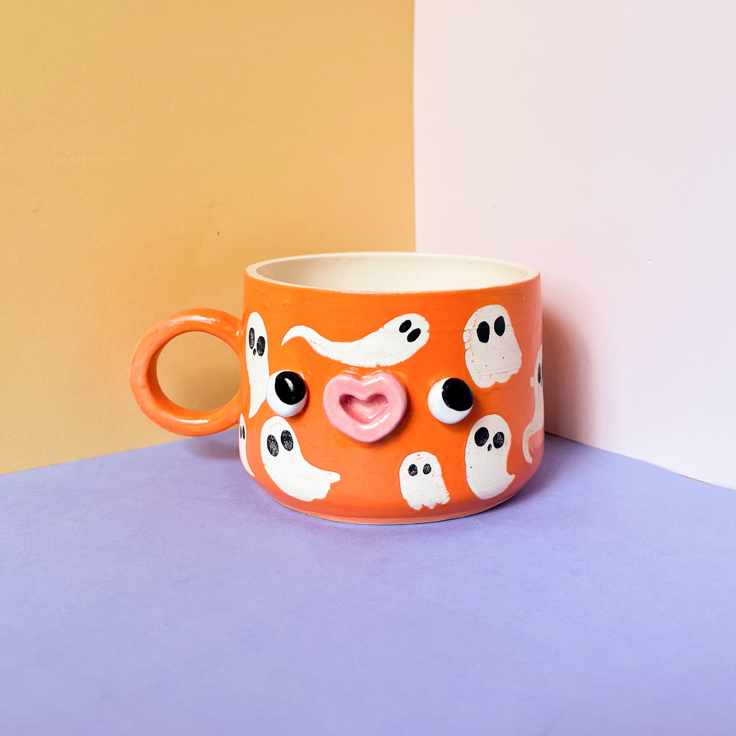 Seconds orange ghost mug