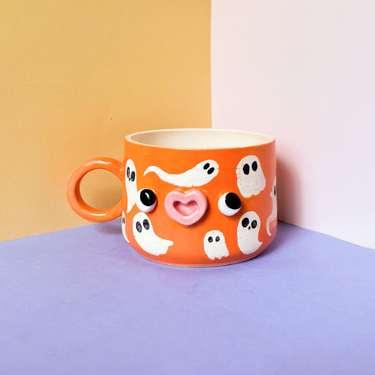 Seconds orange ghost mug