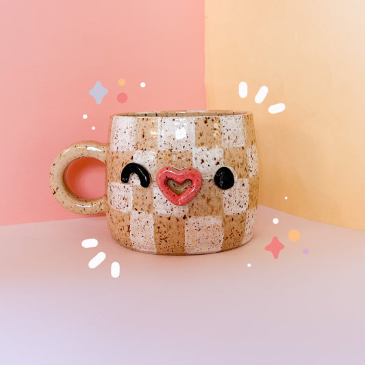 Speckled Checker Mug