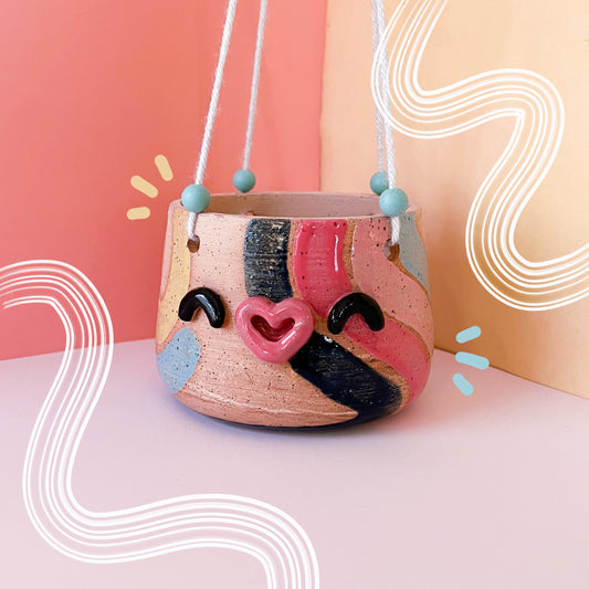 Retro hanging planter