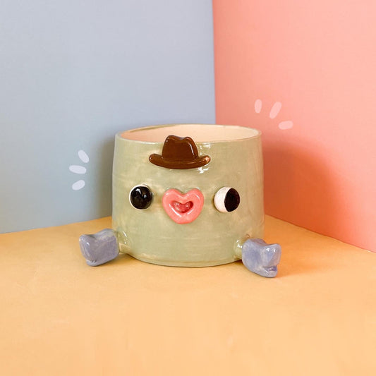 Yippee (Mini boots): Cowboy planter