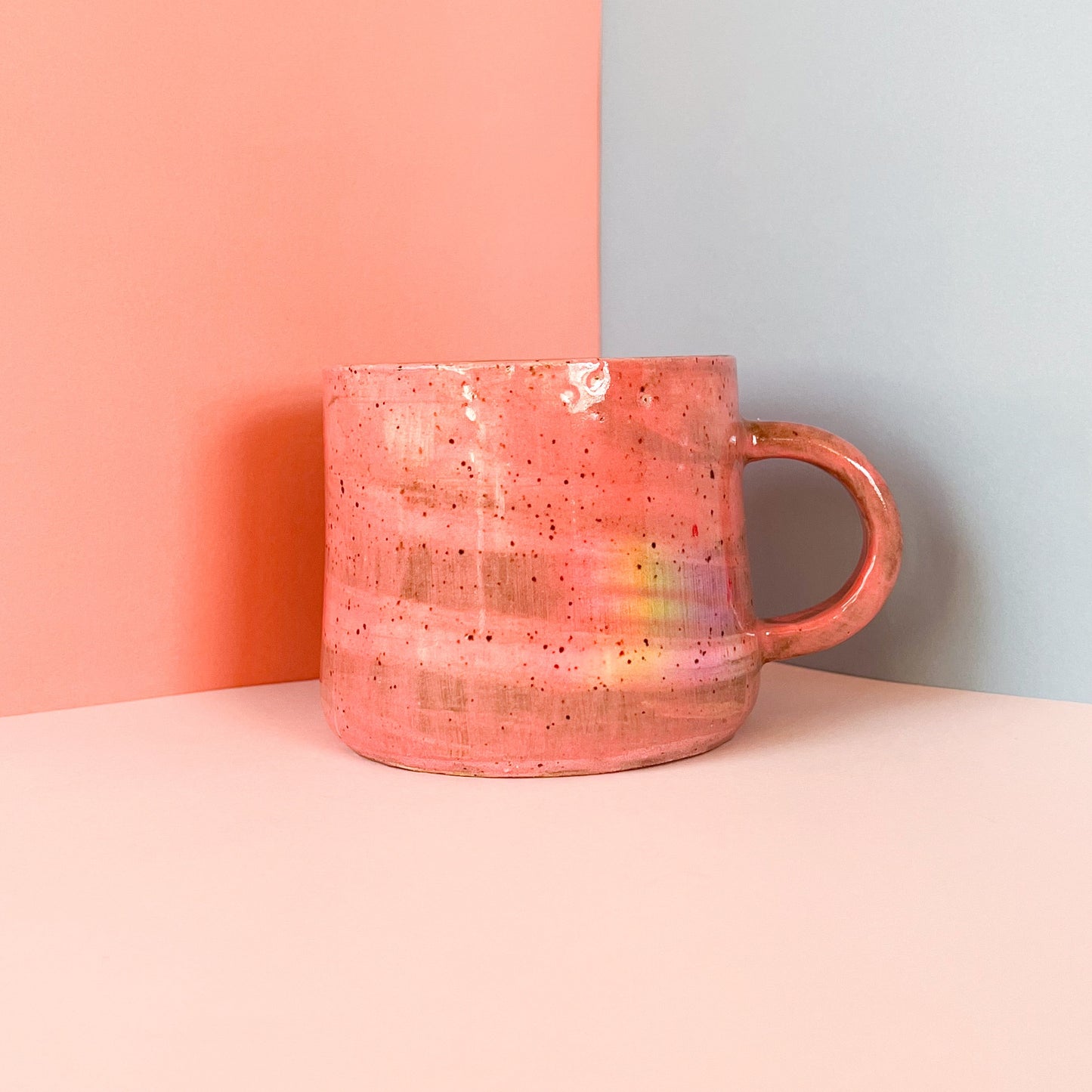 Pink marble mug