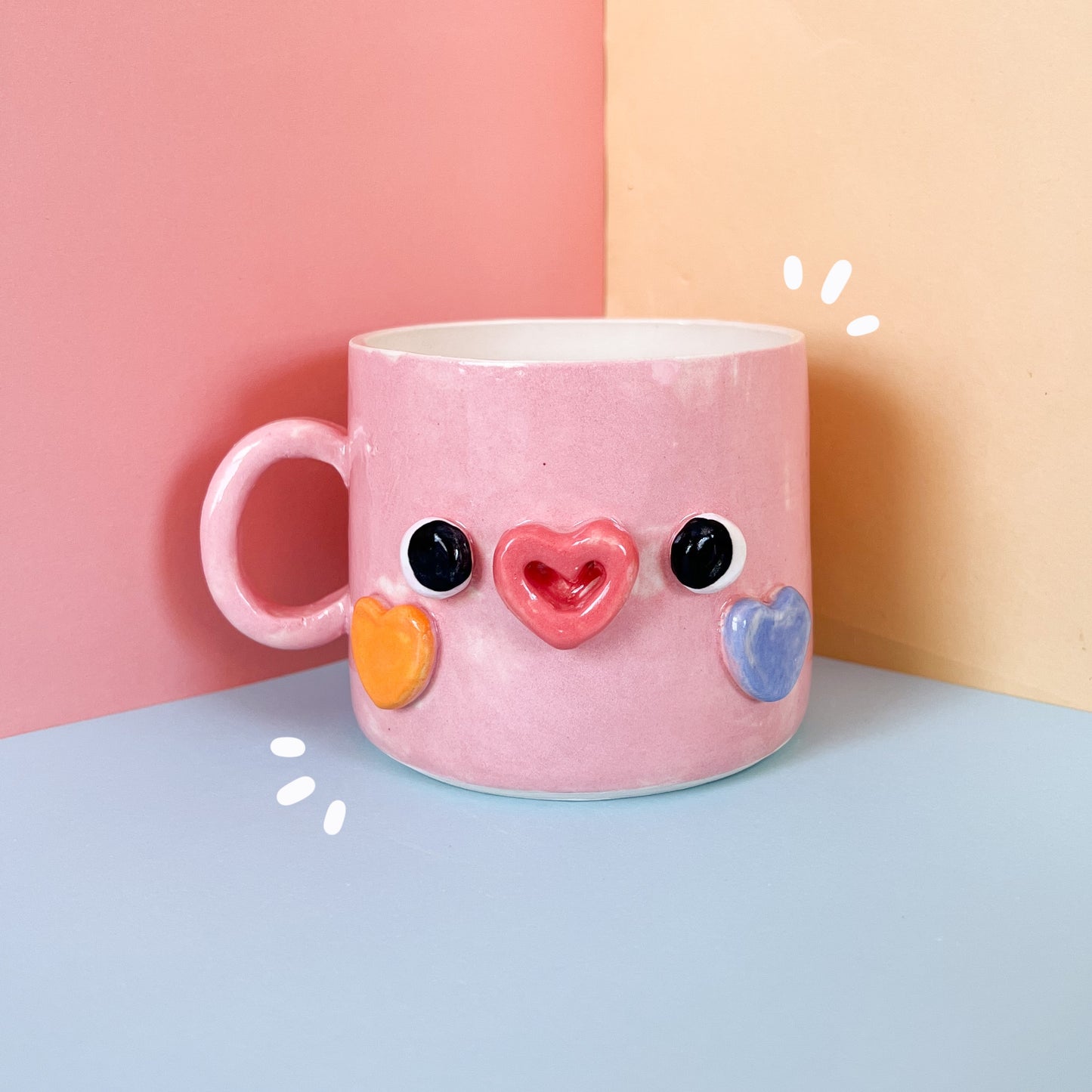 Pink love mug