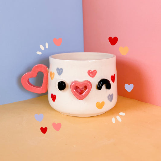 Colorful love mug