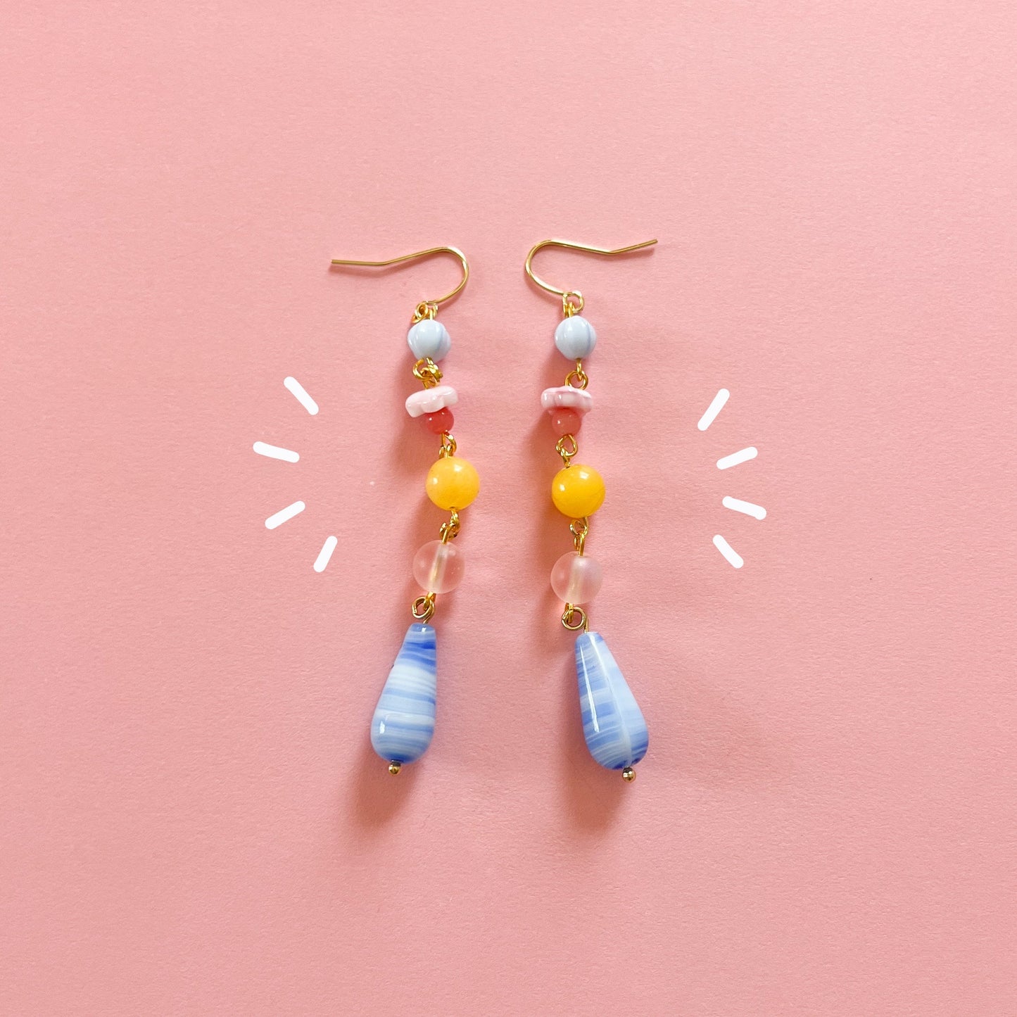 Marble Drop Earrings (Patreon exclusive)