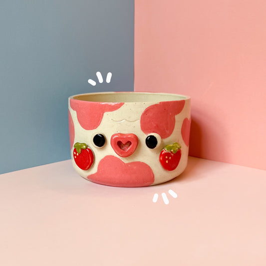 Strawberry cow planter