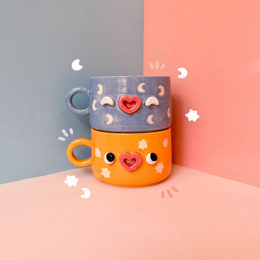 Sun & Moon mug set