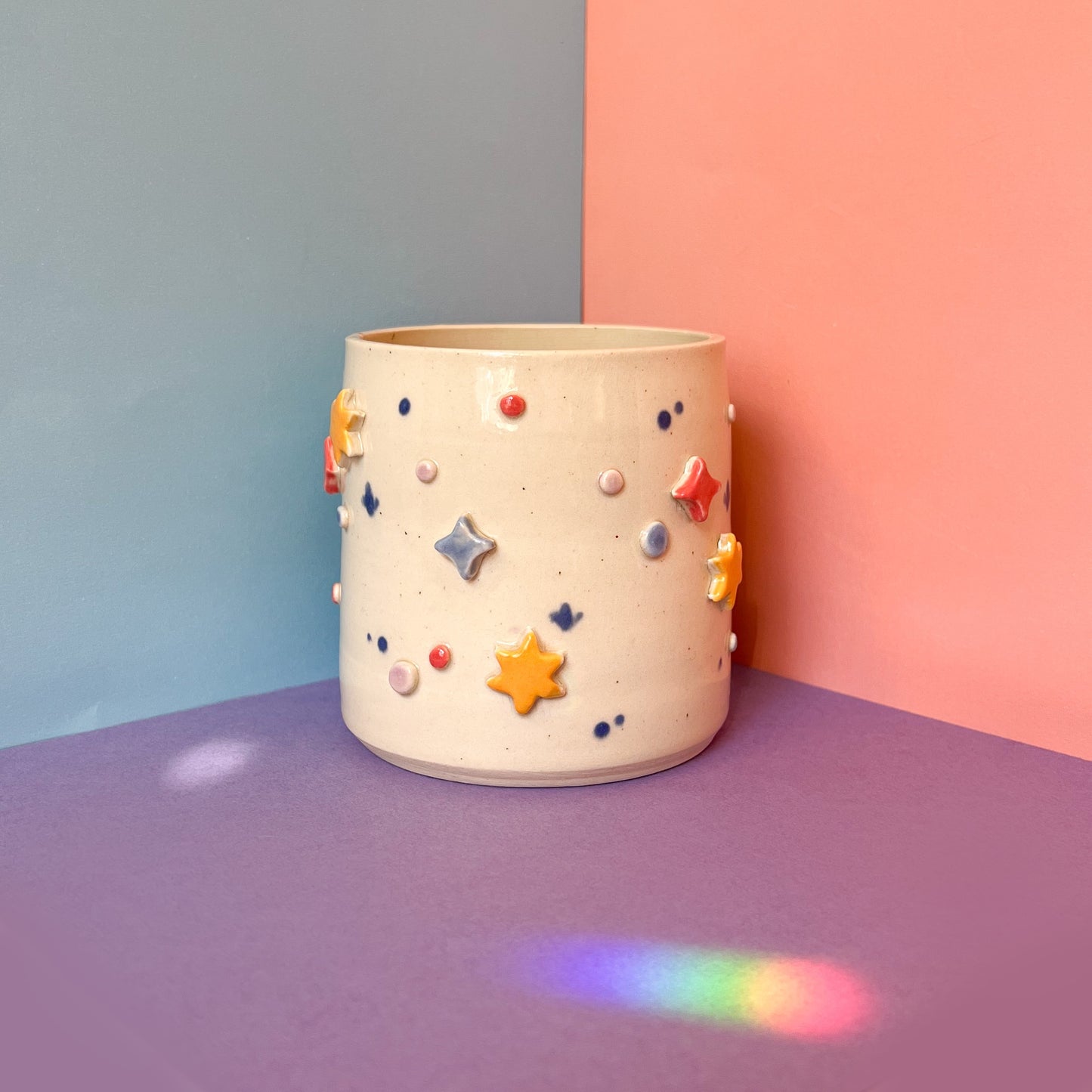 Colorful starry cup
