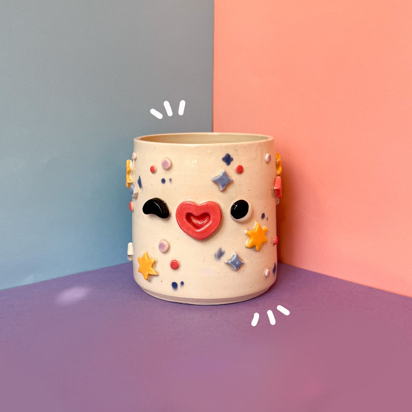 Colorful starry cup